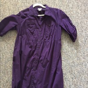 2/$18 Maternity/XL Buttondown Cotton Summer Dress